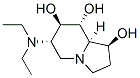 1,7,8-Indolizinetriol, 6-(diethylamino)octahydro-, 1S-(1.alpha.,6.beta.,7.alpha.,8.beta.,8a.beta.)-,156206-03-0,结构式