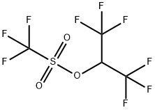 トリフルオロメタンスルホン酸1,1,1,3,3,3-ヘキサフルオロイソプロピル 化学構造式