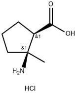 顺-2-氨基-2-甲基环戊烷羧酸 盐酸盐,156292-34-1,结构式