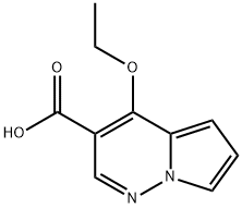 Pyrrolo[1,2-b]pyridazine-3-carboxylic acid, 4-ethoxy- (9CI) Structure