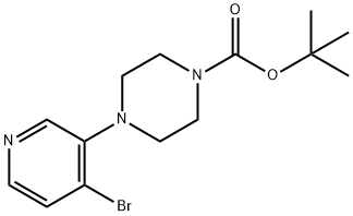 tert-Butyl 4-(4-bromopyridin-3-yl)piperazine-1-carboxylate Structure