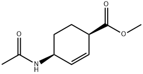 2-Cyclohexene-1-carboxylicacid,4-(acetylamino)-,methylester,cis-(9CI) Structure