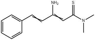 2,4-Pentadienethioamide,  3-amino-N,N-dimethyl-5-phenyl- 结构式