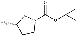 (S)-3-Mercapto-pyrrolidine-1-carboxylic acid tert-butyl ester Structure