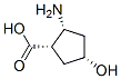 Cyclopentanecarboxylic acid, 2-amino-4-hydroxy-, (1alpha,2alpha,4alpha)- (9CI) 结构式