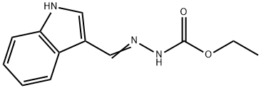 ETHYL 2-((1H-INDOL-3-YL)METHYLENE)HYDRAZINECARBOXYLATE Structure