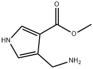 1H-Pyrrole-3-carboxylicacid,4-(aminomethyl)-,methylester(9CI) 结构式