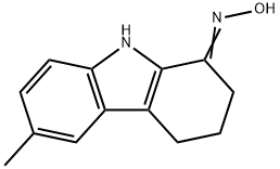 (1Z)-6-甲基-2,3,4,9-四氢-1H-咔唑-1-酮肟 结构式