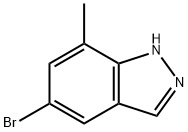 5-溴-7-甲基-1H-吲唑, 156454-43-2, 结构式