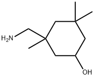 3,3,5-トリメチル-5-(アミノメチル)シクロヘキサノール 化学構造式