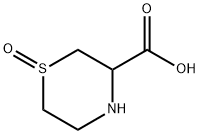 硫代吗啉-3-羧酸1-氧化物 结构式