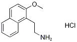 2-(2-methoxy-1-naphthyl)-1-ethanamine hydrochloride Struktur