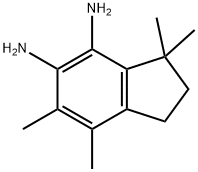 1H-Indene-4,5-diamine,  2,3-dihydro-3,3,6,7-tetramethyl- Struktur