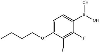 2,3-二氟-4-丁氧基苯硼酸,156487-12-6,结构式