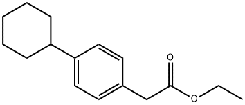 2-(4-CYCLOHEXYLPHENYL)ACETIC ACID ETHYL ESTER Structure