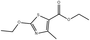 2-エトキシ-4-メチル-1,3-チアゾール-5-カルボン酸エチル 化学構造式