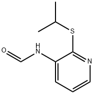 Formamide, N-[2-[(1-methylethyl)thio]-3-pyridinyl]- (9CI) Struktur