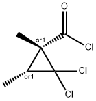 Cyclopropanecarbonyl chloride, 2,2-dichloro-1,3-dimethyl-, cis- (9CI) 结构式