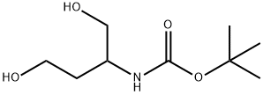 Carbamic acid, [3-hydroxy-1-(hydroxymethyl)propyl]-, 1,1-dimethylethyl ester Structure