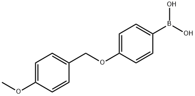 4-(4'-甲氧基苄氧基)苯基硼酸,156635-90-4,结构式