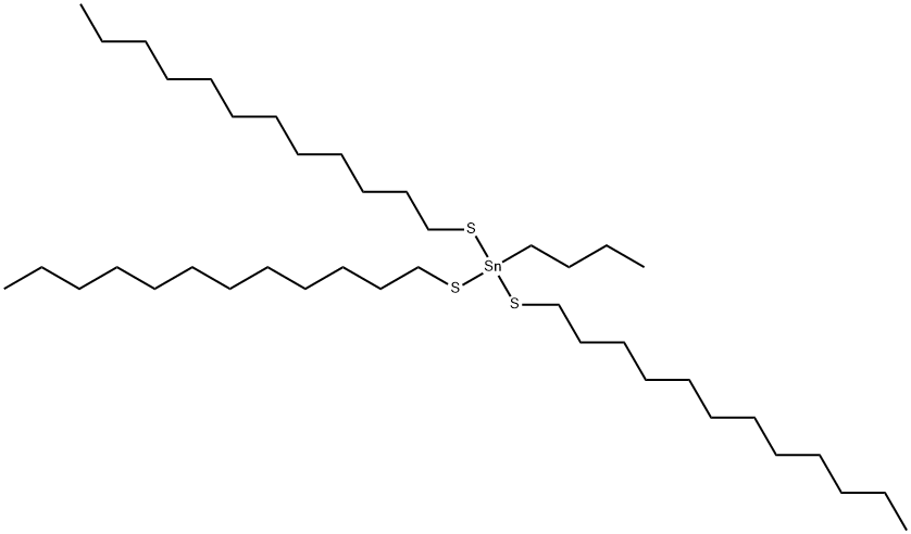 butyltris(dodecylthio)stannane ,15666-28-1,结构式