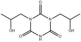 1,3-Bis(2-hydroxypropyl)hexahydro-1,3,5-triazine-2,4,6-trione 结构式