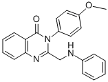 3-(4-METHOXYPHENYL)-2-[(PHENYLAMINO)METHYL]-4(3H)-QUINAZOLINONE Struktur