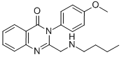 2-[(BUTYLAMINO)METHYL]-3-(4-METHOXYPHENYL)-4(3H)-QUINAZOLINONE,156672-79-6,结构式