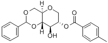 1,5-アンヒドロ-4,6-O-ベンジリデン-2-O-P-トルオイル-D-グルシトール 化学構造式