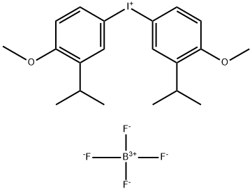双[4-甲氧基-3-(1-甲基乙基)苯基]-四氟溴化碘,156740-76-0,结构式