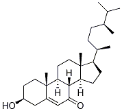 3beta-Hydroxyergost-5-en-7-one Structure