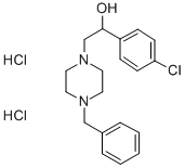 alpha-(4-Chlorophenyl)-4-(phenylmethyl)-1-piperazineethanol dihydrochl oride,156809-90-4,结构式