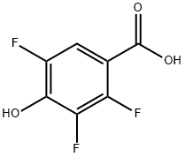 4-Hydroxy-2,3,5-trifluorobenzoicacid Struktur