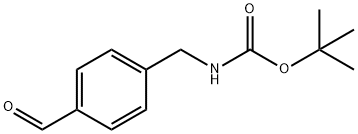 4-甲酰苄基氨基甲酸叔丁酯, 156866-52-3, 结构式