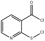 3-Pyridinecarbonyl chloride, 2-(chlorothio)- (9CI) 结构式