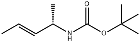 Carbamic acid, (1-methyl-2-butenyl)-, 1,1-dimethylethyl ester, (E)-(-)- (9CI),156927-62-7,结构式