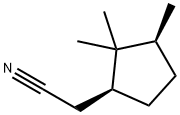 Cyclopentaneacetonitrile, 2,2,3-trimethyl-, (1S-cis)- (9CI),156963-30-3,结构式