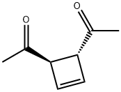Ethanone, 1,1-(3-cyclobutene-1,2-diyl)bis-, trans- (9CI) Structure