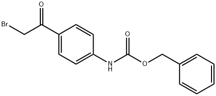 [4-(溴乙酰基)苯基]氨基甲酸苯甲酯 结构式