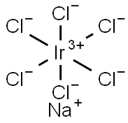 SODIUM HEXACHLOROIRIDATE(III) Struktur