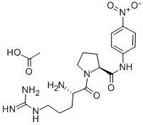 ARG-PRO-P-NITROANILIDE ACETATE SALT, 157054-08-5, 结构式