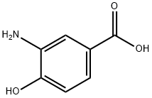 3-氨基-4-羟基苯甲酸,1571-72-8,结构式