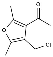 Ethanone, 1-[4-(chloromethyl)-2,5-dimethyl-3-furanyl]- (9CI),157134-96-8,结构式