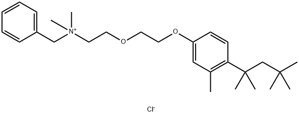 Diisobutyl cresoxyethoxyethyl dimethyl benzyl ammonium chloride 结构式