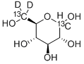 D-[1,6-13C2,6,6'-2H2]GLUCOSE Struktur