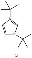 塩化1,3-ジ-T-ブチルイミダゾリウム 化学構造式