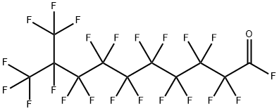 octadecafluoro-9-(trifluoromethyl)decanoyl fluoride Structure