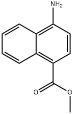 1-Naphthalenecarboxylicacid,4-amino-,methylester(9CI) Structure