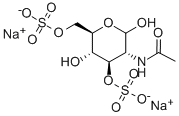 N-乙酰-D--氨基葡萄糖-3,6-二硫酸钠盐,157296-96-3,结构式
