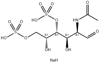 N-Acetyl-D-galactosamine-4,6-di-O-sulphatesodiumsalt Struktur
